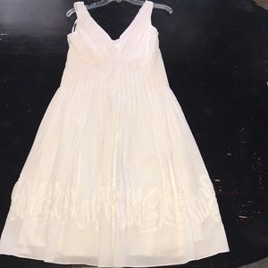 Suzi Chin for Maggie boutique cream dress